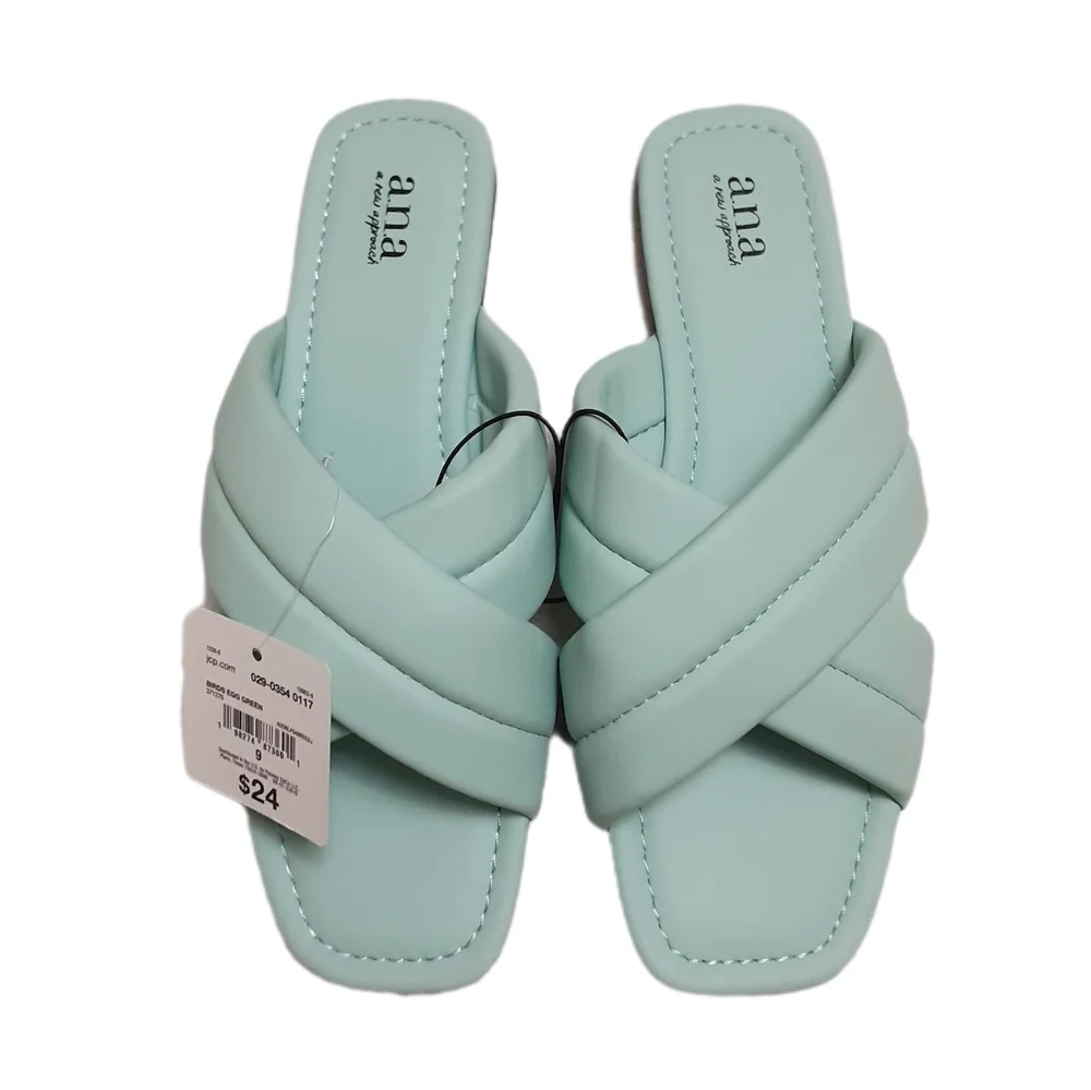 a.n.a Flat Sandals Womens Size 9